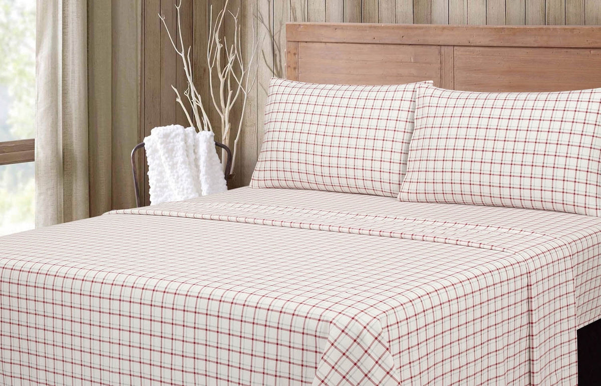 Velmora™ Flannel Green Floral - King Sheet set