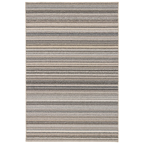 Velmora™ (4 pack) Carnival Stripe Polypropylene Indoor Area Rug, Assorted Earth Tones, 3 ft x 5 ft