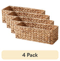 Velmora™ (4 pack) Brown Hyacinth Organizer Basket