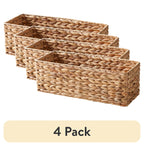 Velmora™ (4 pack) Brown Hyacinth Organizer Basket