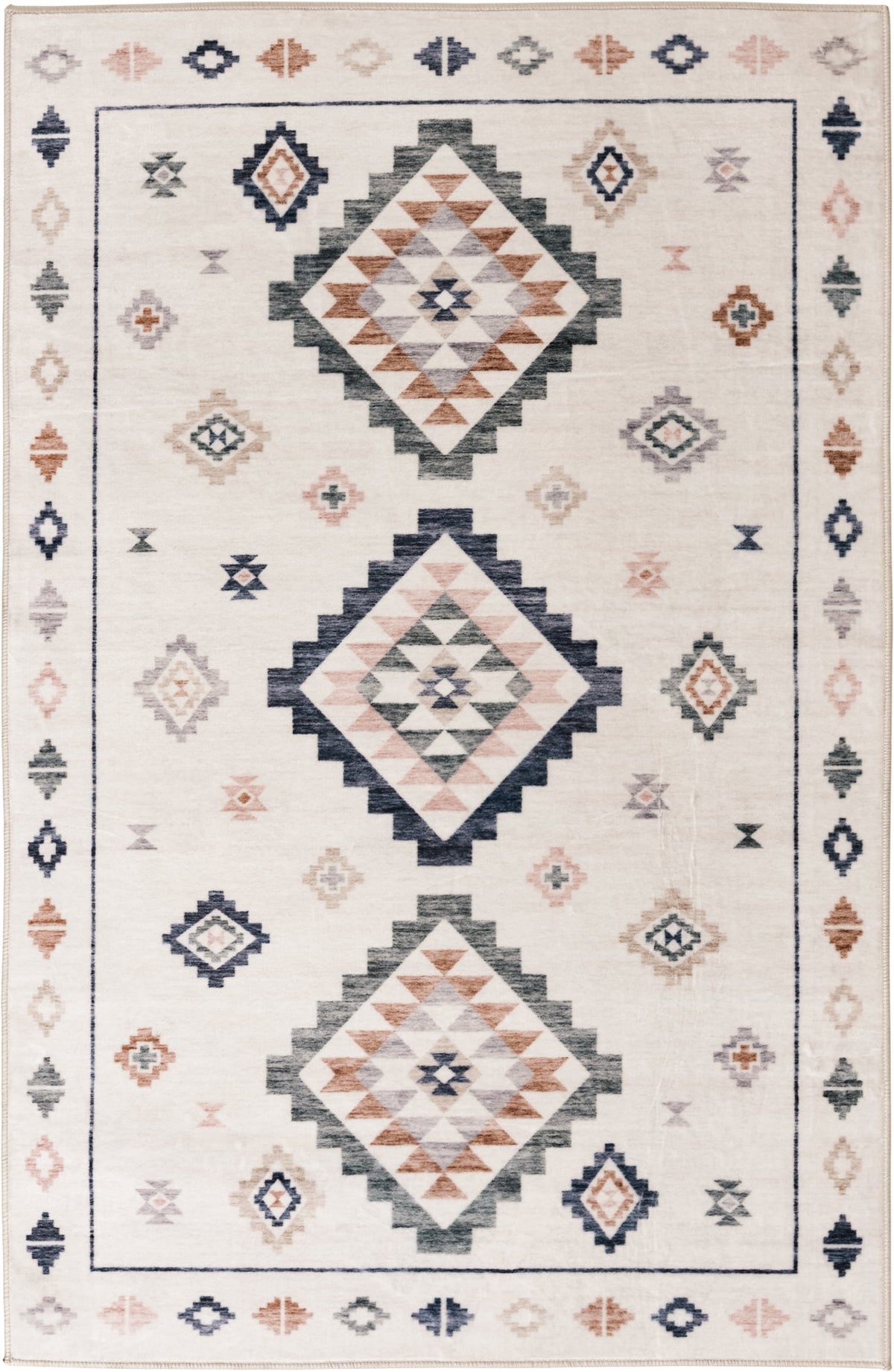 Velmora™ 4 ft x 5 ft 6 in Southwestern Faux Fur Indoor Area Rug