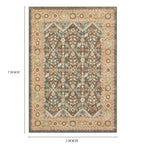 Velmora™ Persian Border Medallion Indoor Area Rug, Rust Brown, 5 ft x 7 ft