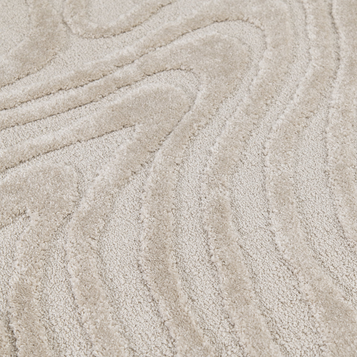 Velmora™ High Low Swirl Indoor Area Rug, Beige/Ivory, 5 ft x 7 ft