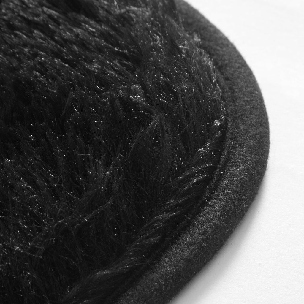 Velmora™ Cushion Shag Bedroom Rug For Adults, Black, 4'x6'
