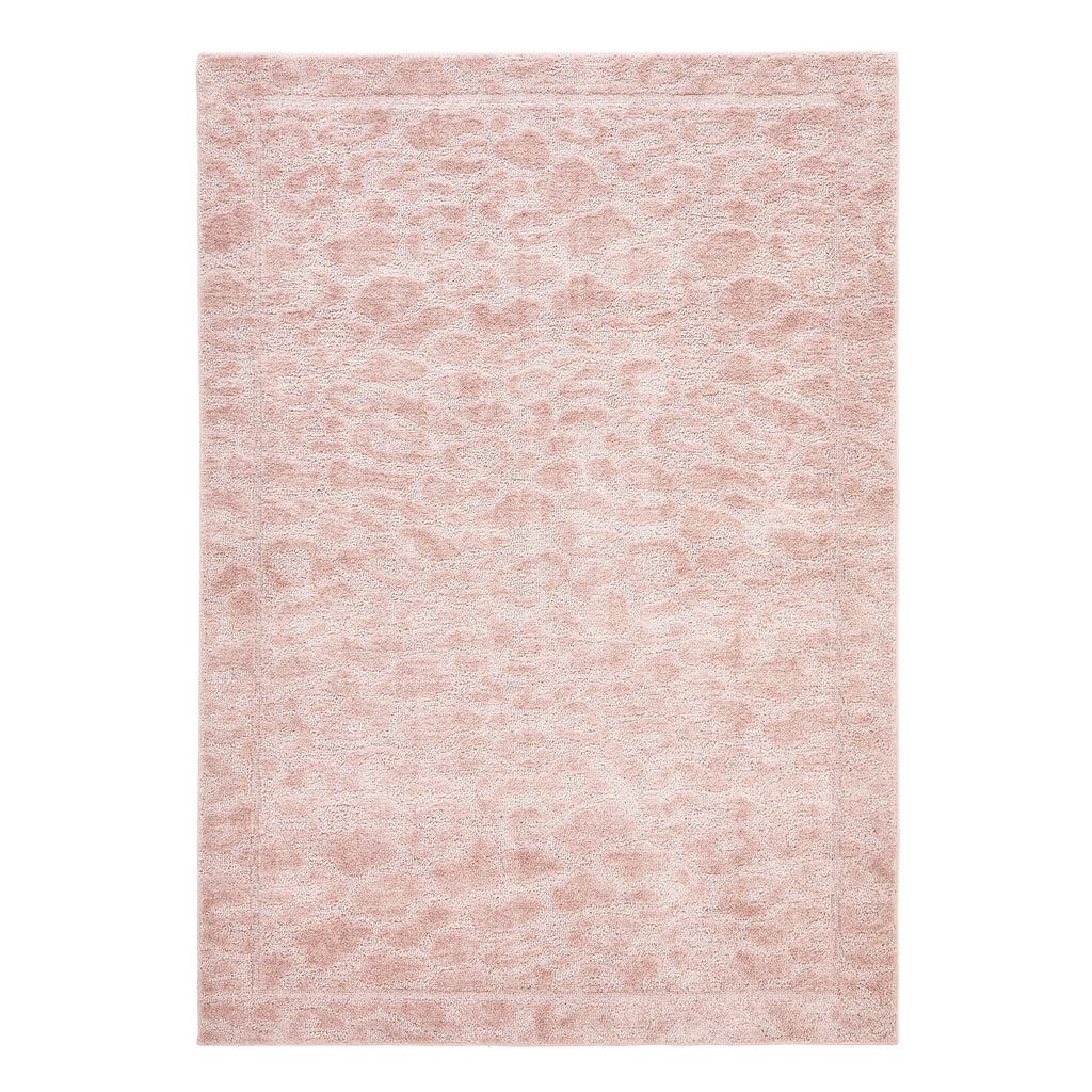 Velmora™ Neutral Pink Cheetah Print Indoor Area Rug, 5 ft x 7 ft