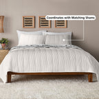 Velmora™ Corduroy Quilt, Full/Queen, White, Reversible Bedding