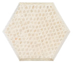 Velmora™ Rylie Abstract Hexagon Accent Table, White