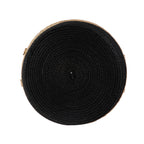Velmora™ Natural and Black Round Rush Baskets, Set of 2