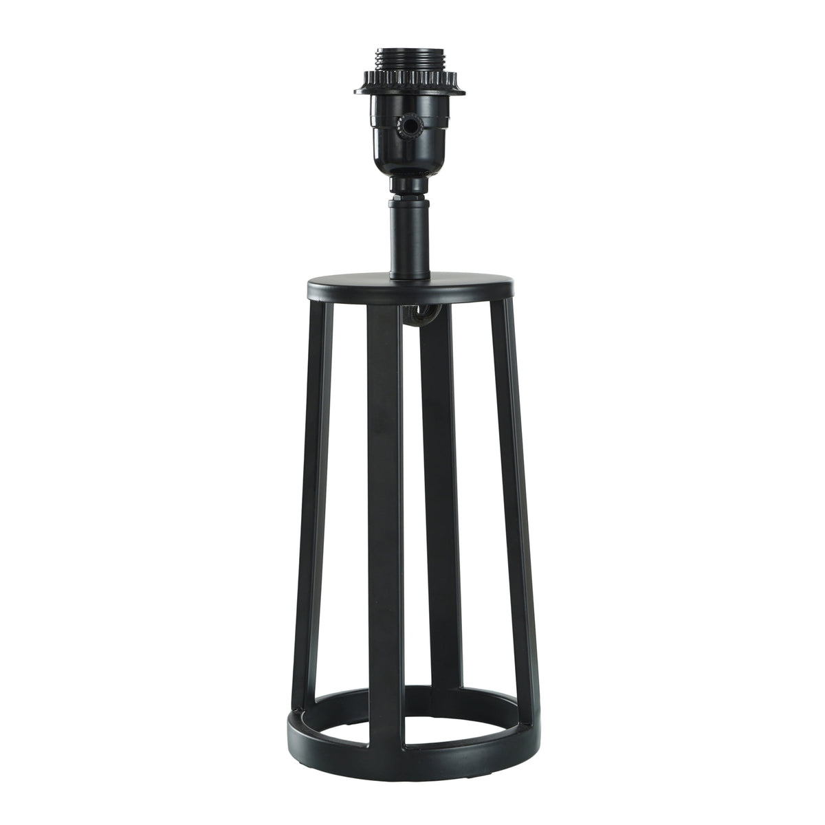 Velmora™ Modern Matte Black Table Lamp with Classic Drum Shade