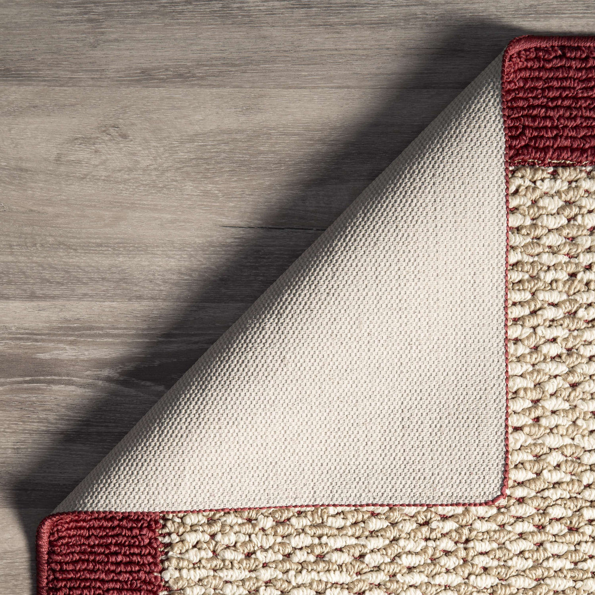Velmora™ Faux Sisal Red Border Indoor Area Rug Set, 3 Piece