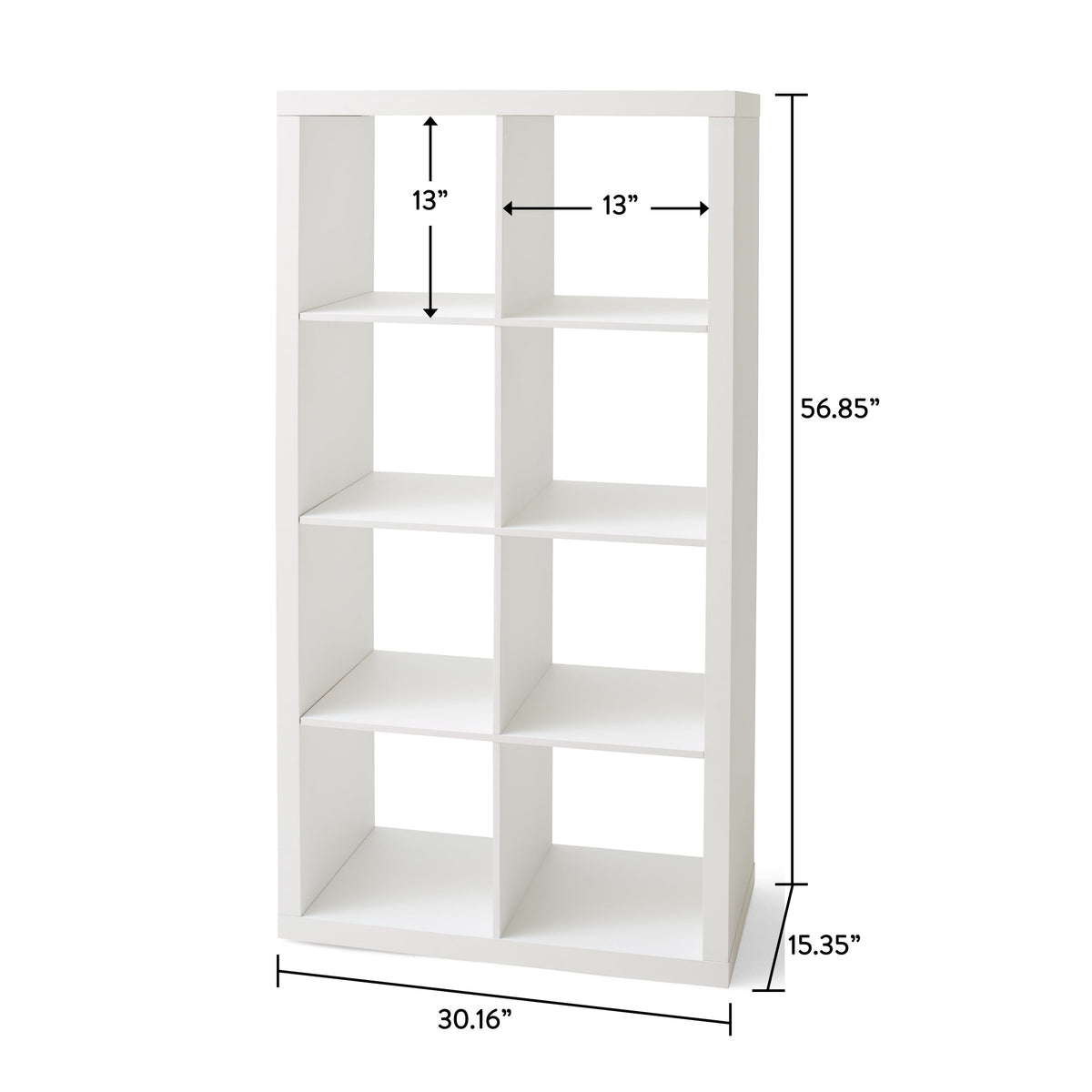 Velmora™ 8 Cube Storage Organizer, Textured White