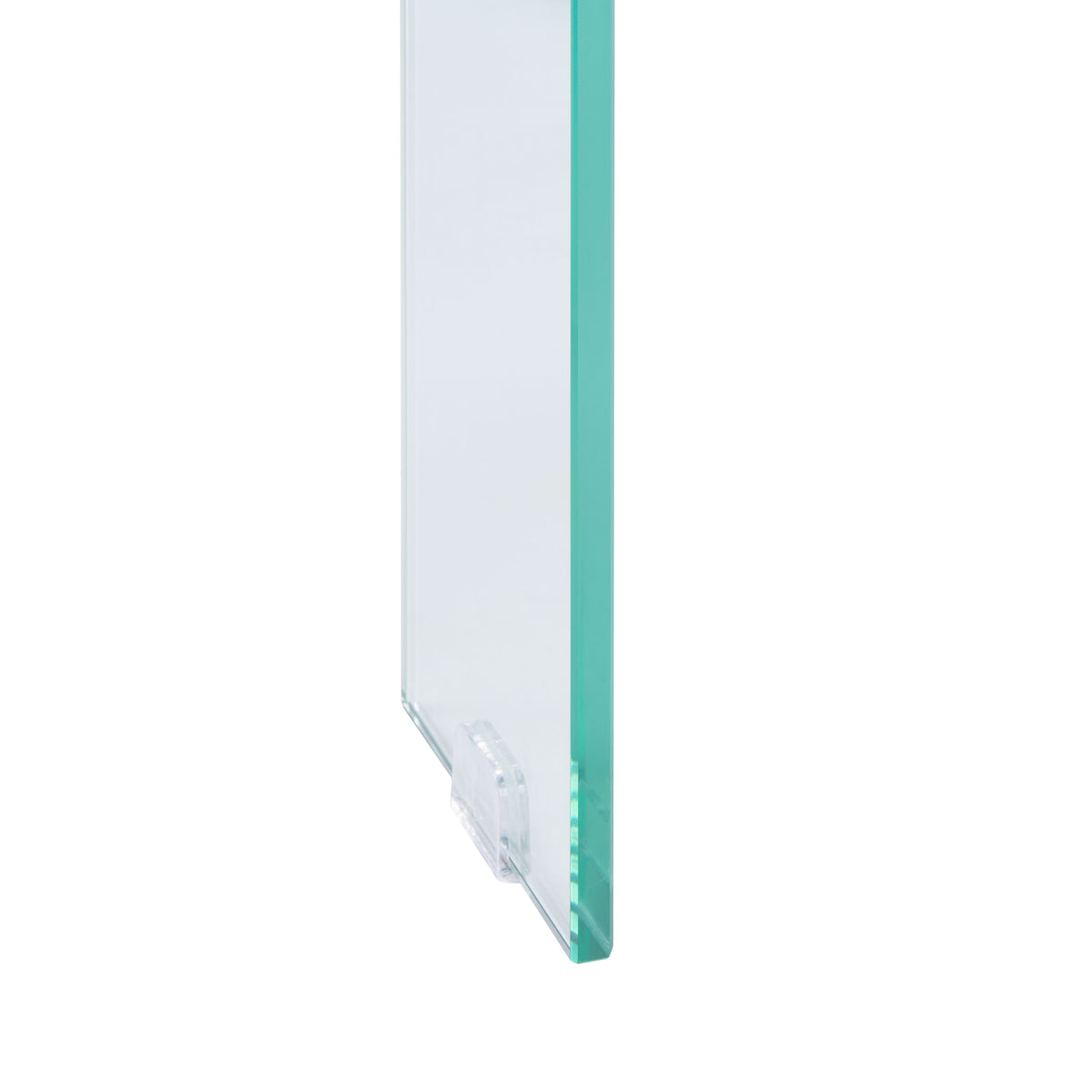 Velmora™ Katelyn Rect. Contemporary Glass Leg Coffee Table, Natural