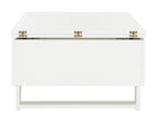 Velmora™ Vanna Lift-Top Solid Glam Coffee Table, White
