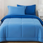 Velmora™ 5-Piece Reversible Bed in a Bag with Laundry Tote, Blue, Twin-XL