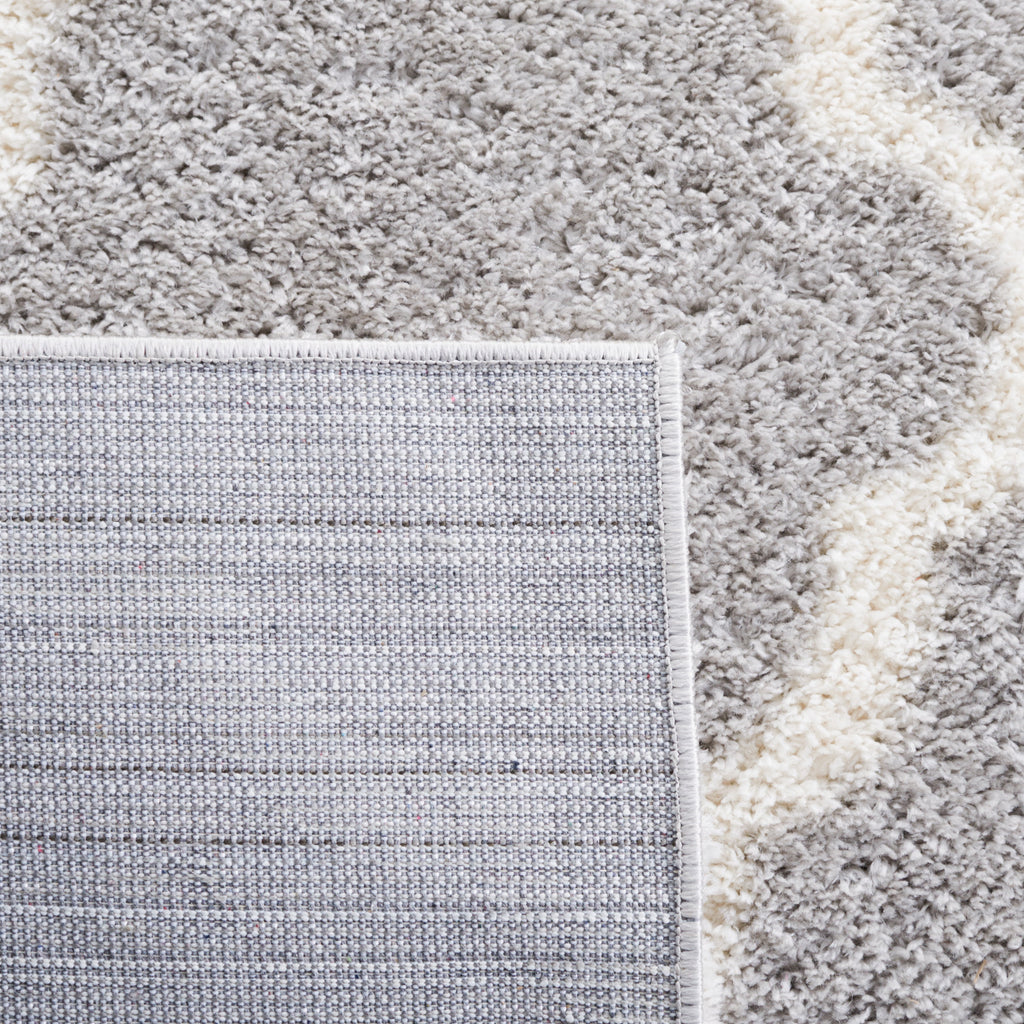 Velmora™ Gray & Ivory Plush Trellis Shag Indoor Area Rug, 5' x 7'