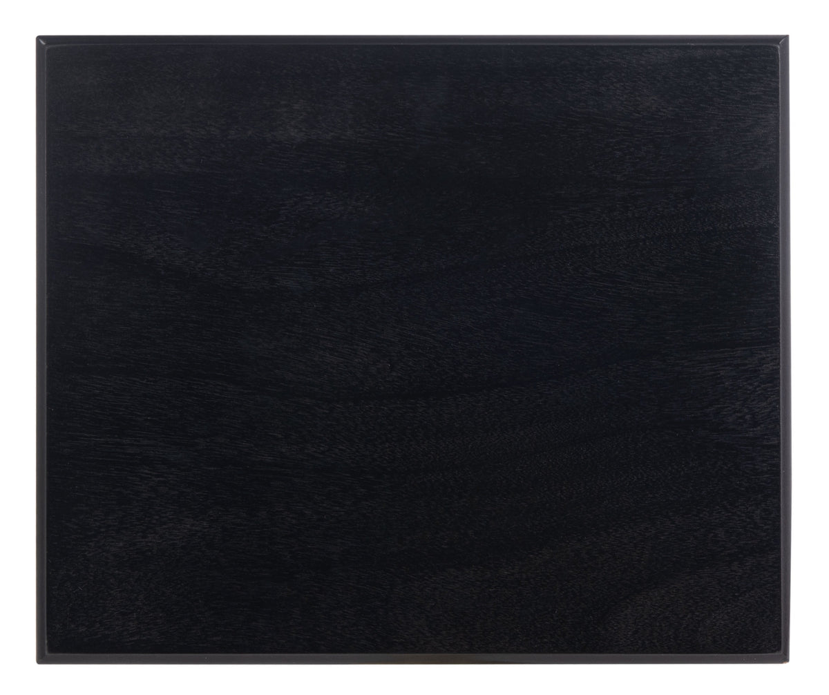 Velmora™ Athena Solid 1 Drawer Accent Table, Black