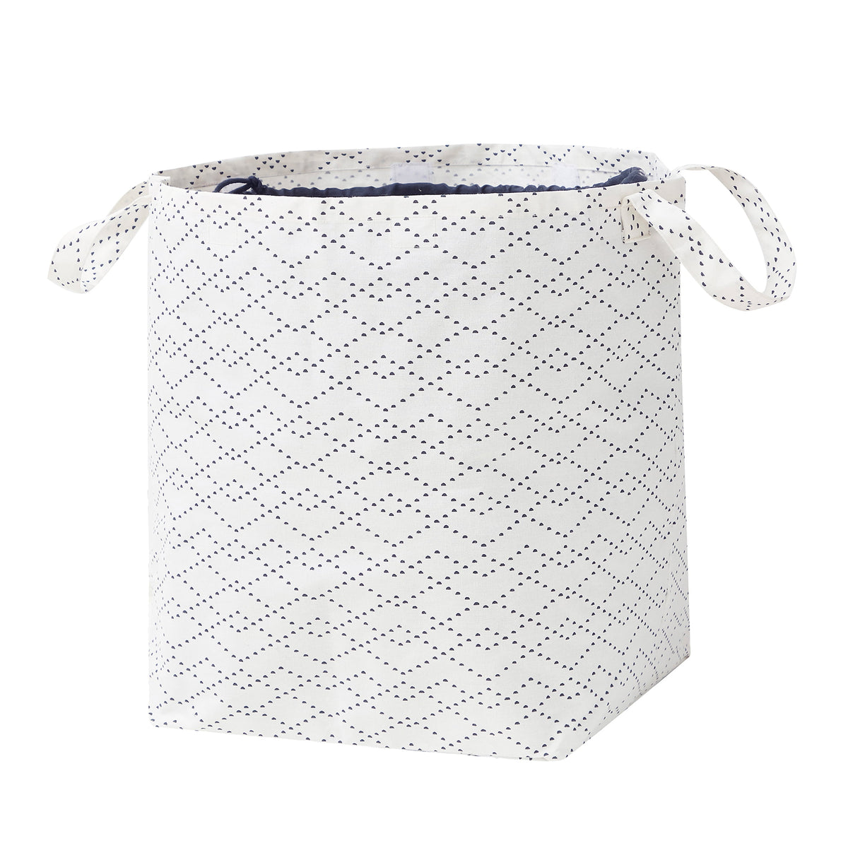 Velmora™ (2 pack) White/Black Lattice Laundry Tote, 16 in x 20 in