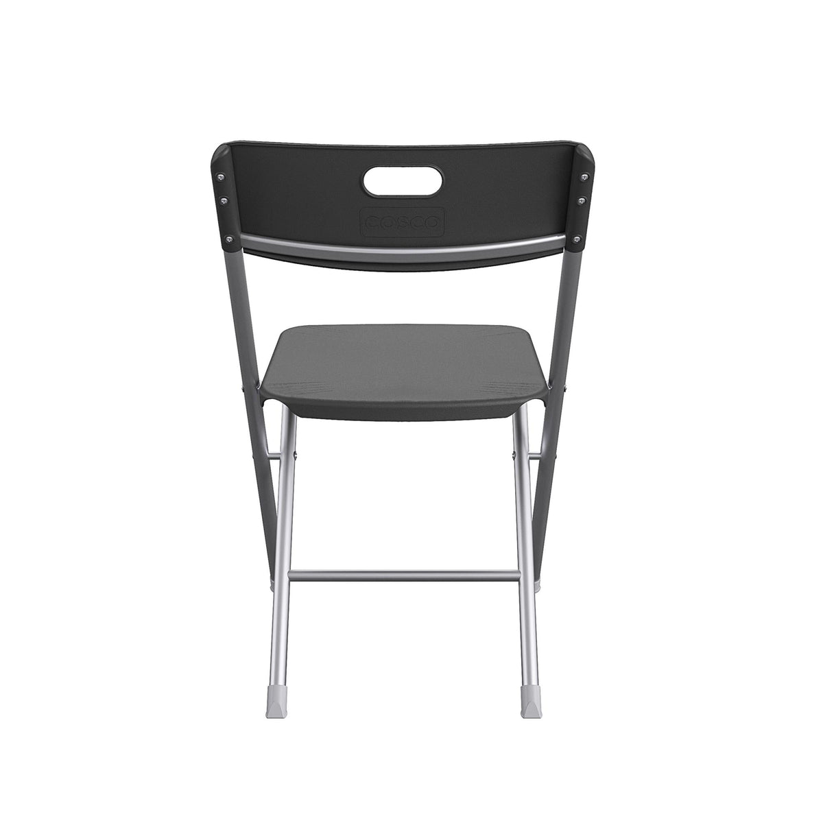 Velmora™ Resin Seat & Back Folding Chair, Black, 4-Pack