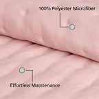 Velmora™ Full/Queen Comforter Set, All-Season, 3-Piece, Pink
