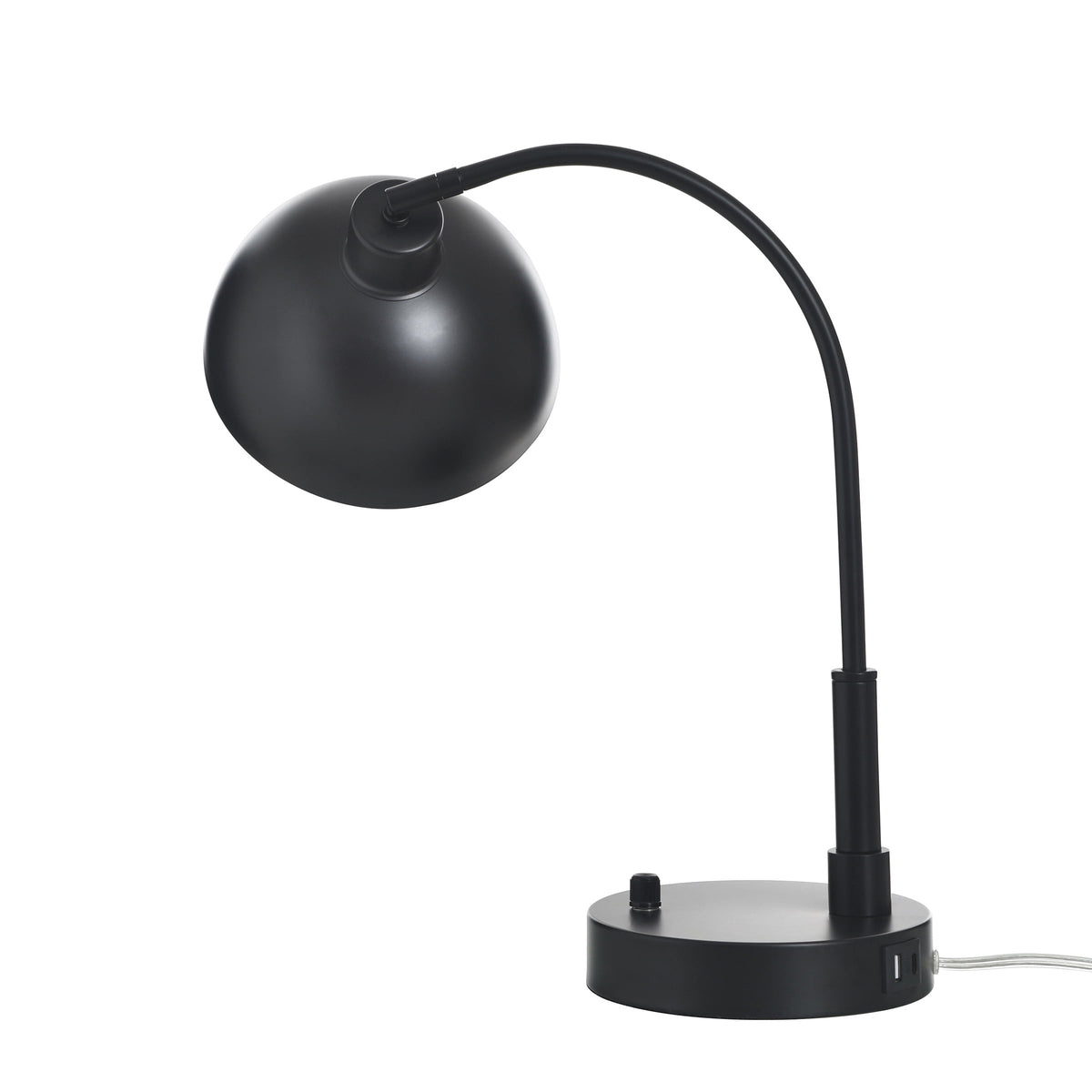 Velmora™ Black Finish Arch Dome Table Lamp
