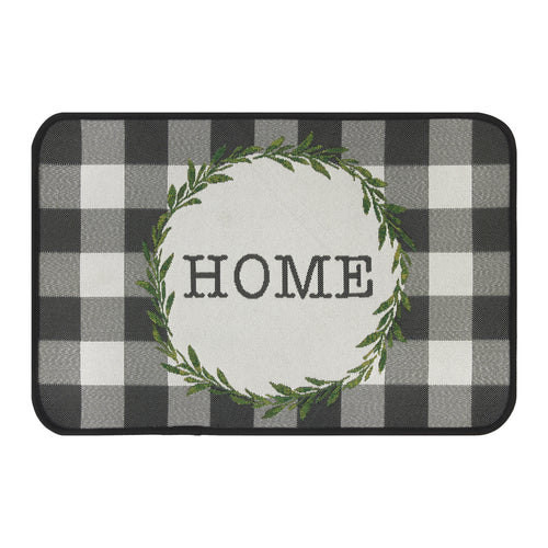 Velmora™ (4 pack) Buffalo Check Home Kitchen Rug - 20" x 30" - 65% Polypropylene/ 35% Polyester - Grey
