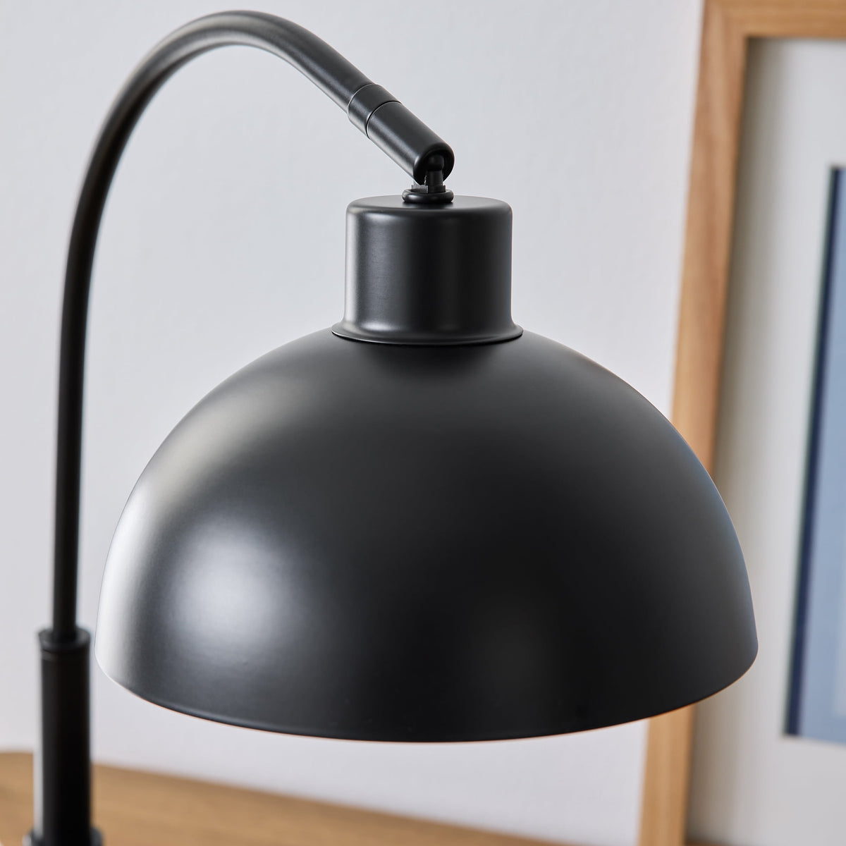 Velmora™ Black Finish Arch Dome Table Lamp