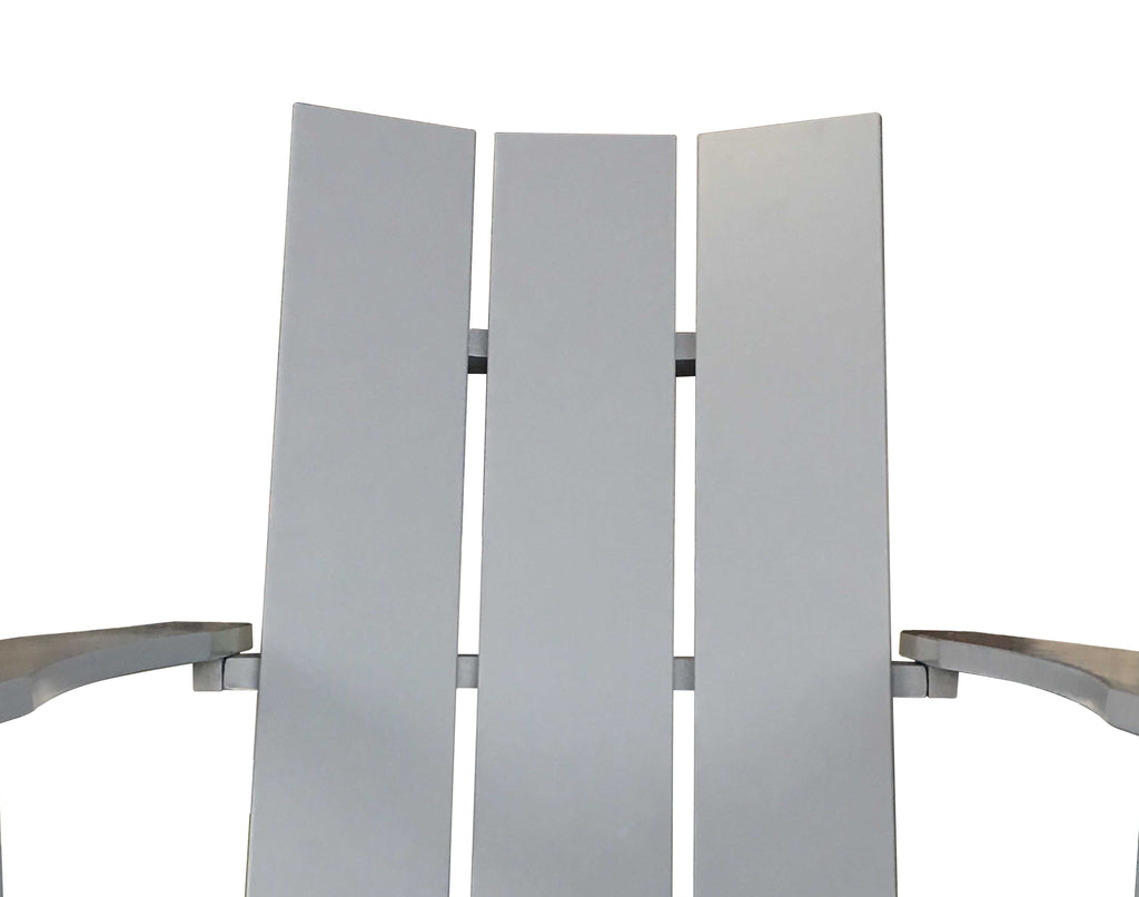 Velmora™ Wood Outdoor Modern Adirondack Chair, Grey Color