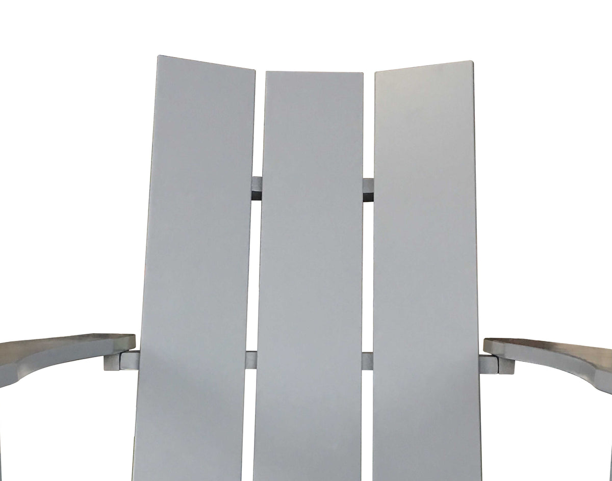 Velmora™ Wood Outdoor Modern Adirondack Chair, Grey Color