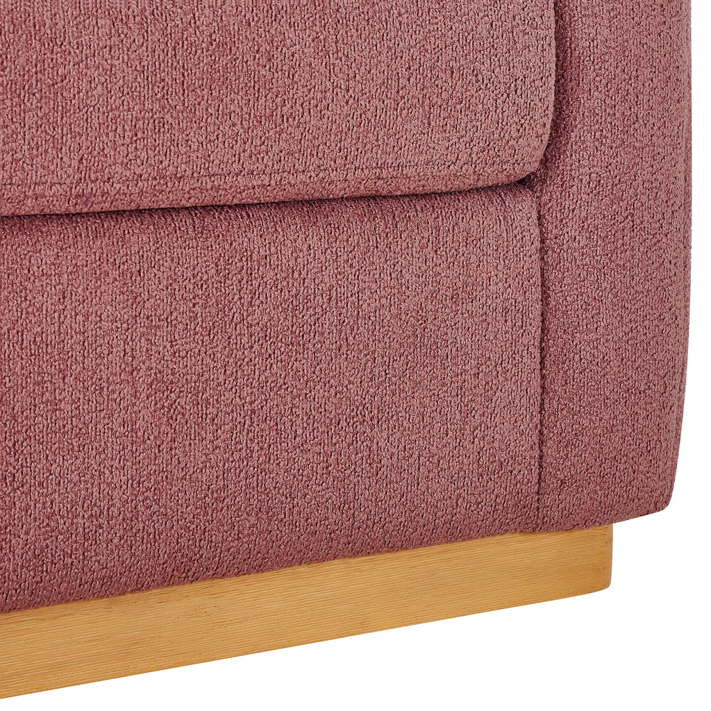 Velmora™ Lillian Accent Swivel Chair, Rose Boucle