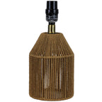 Velmora™ Natural Rope Table Lamp with White Shade, 16 in H