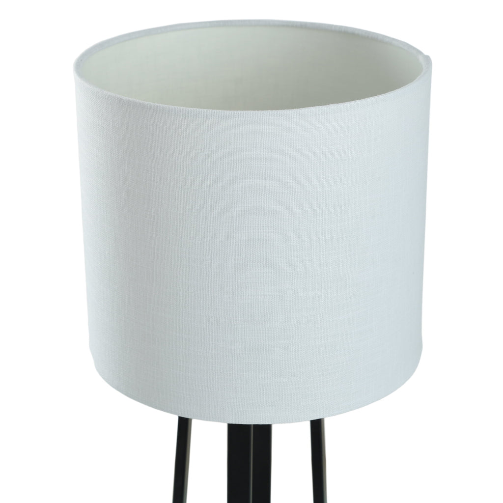 Velmora™ Modern Matte Black Table Lamp with Classic Drum Shade