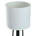 Velmora™ Modern Matte Black Table Lamp with Classic Drum Shade