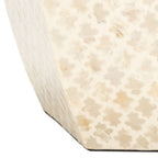 Velmora™ Rylie Abstract Hexagon Accent Table, White