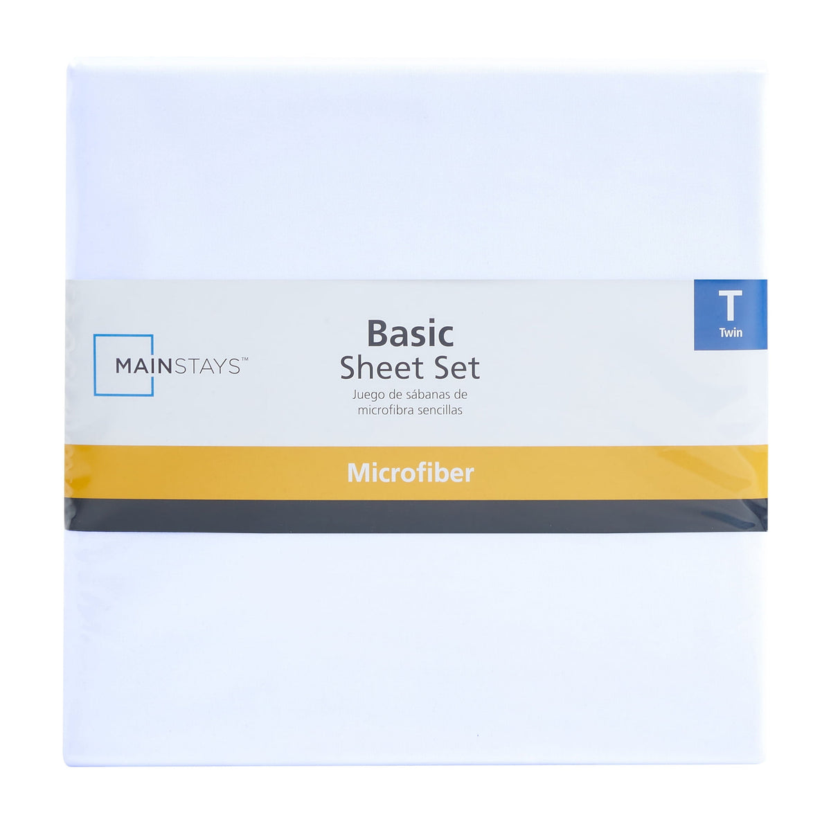 Velmora™ (4 pack) Basic Value Microfiber Bed Sheet Set, Twin, Arctic White, 3-Piece