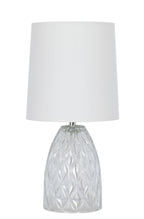 Velmora™ (4 pack) Mini Clear Glass Table Lamp with White Shade, 12.75 in