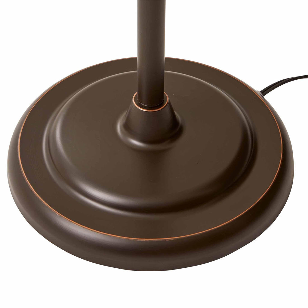 Velmora™ 71" New Ribbed Frosted Glass Oil Rubbed Bronze Floor Lamp, Modern Styling