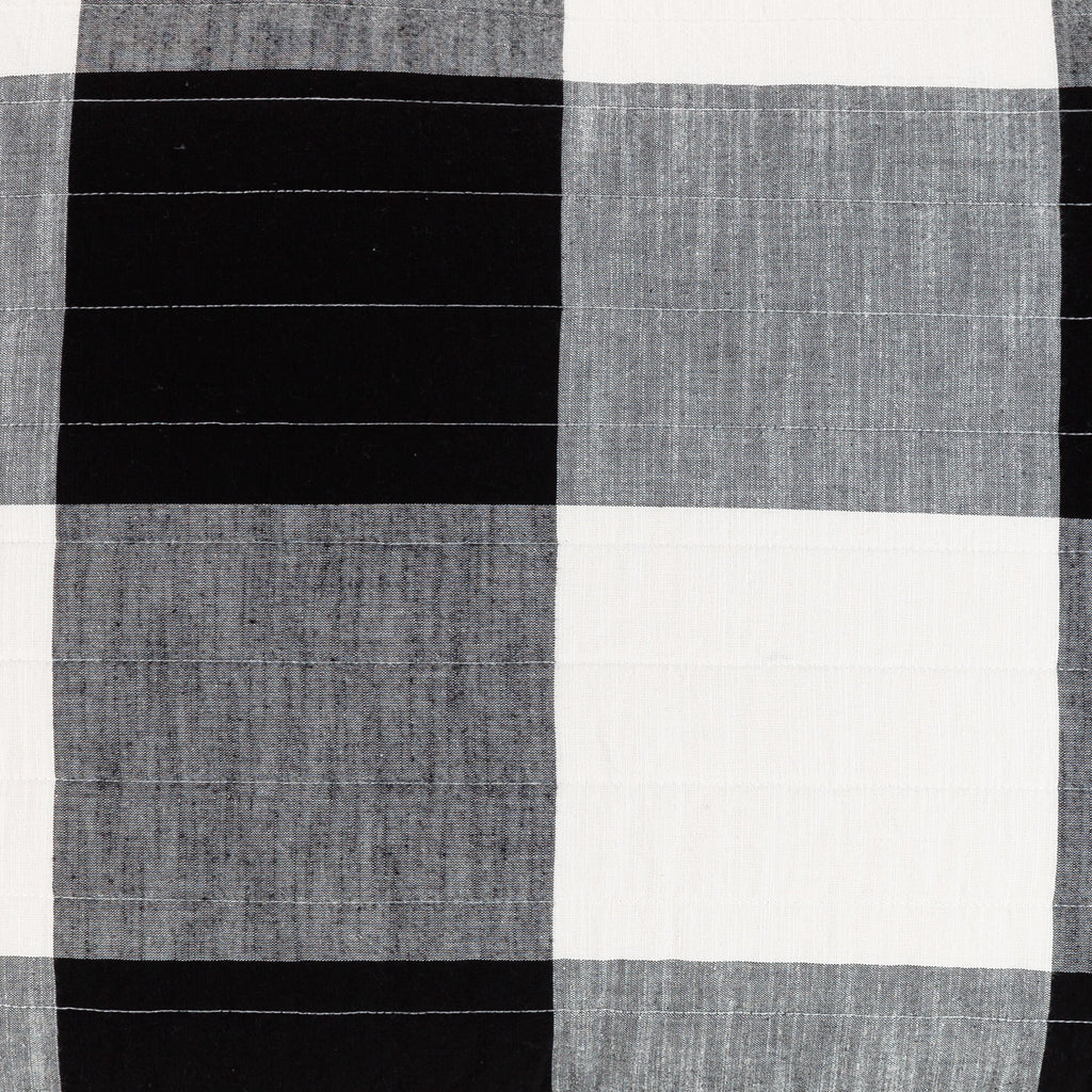 Velmora™ Buffalo Plaid Cotton Quilt, King, Black & White Bedding