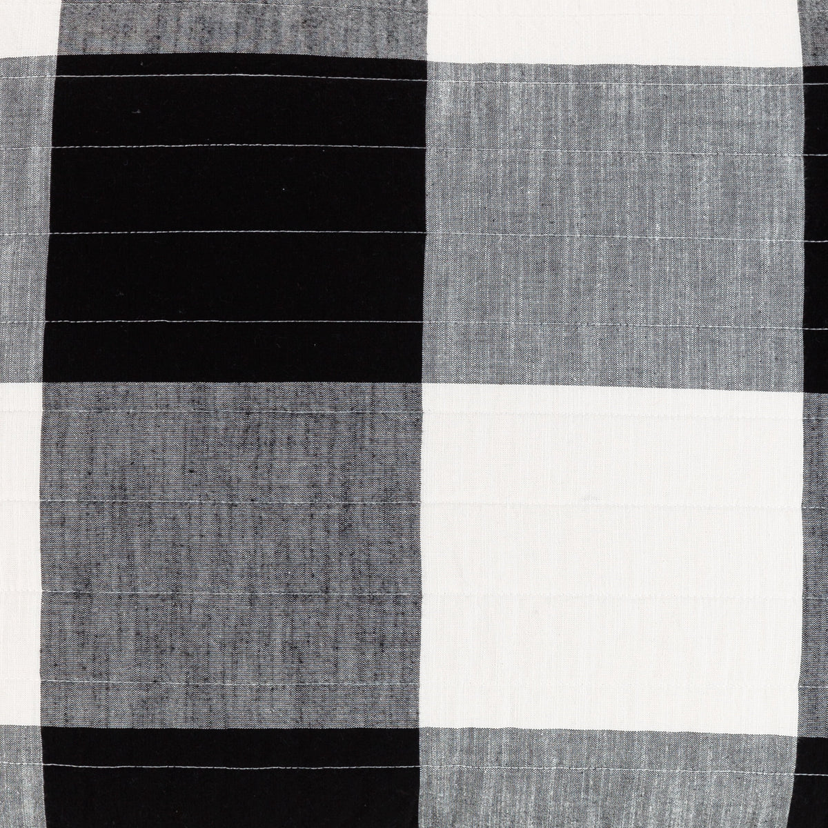Velmora™ Buffalo Plaid Cotton Quilt, King, Black & White Bedding
