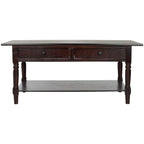 Velmora™ Boris 2-Drawer Coffee Table Dark Cherry