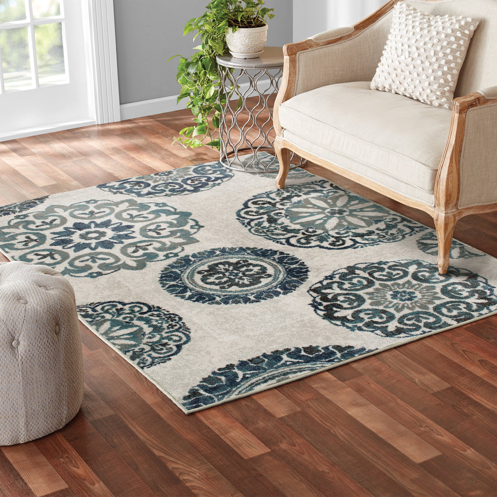 Velmora™ Teal Medallion 3 Piece Indoor Area Rug Set