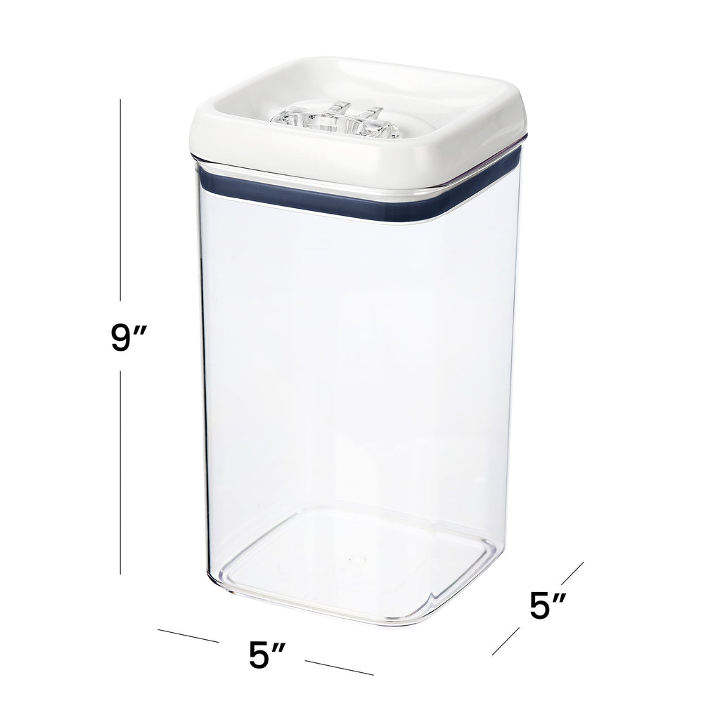 Velmora™ (4 pack) 9.9 Cup Flip-Tite Square Food Storage Container, Ideal for Pantry Organization