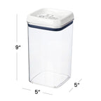 Velmora™ (4 pack) 9.9 Cup Flip-Tite Square Food Storage Container, Ideal for Pantry Organization