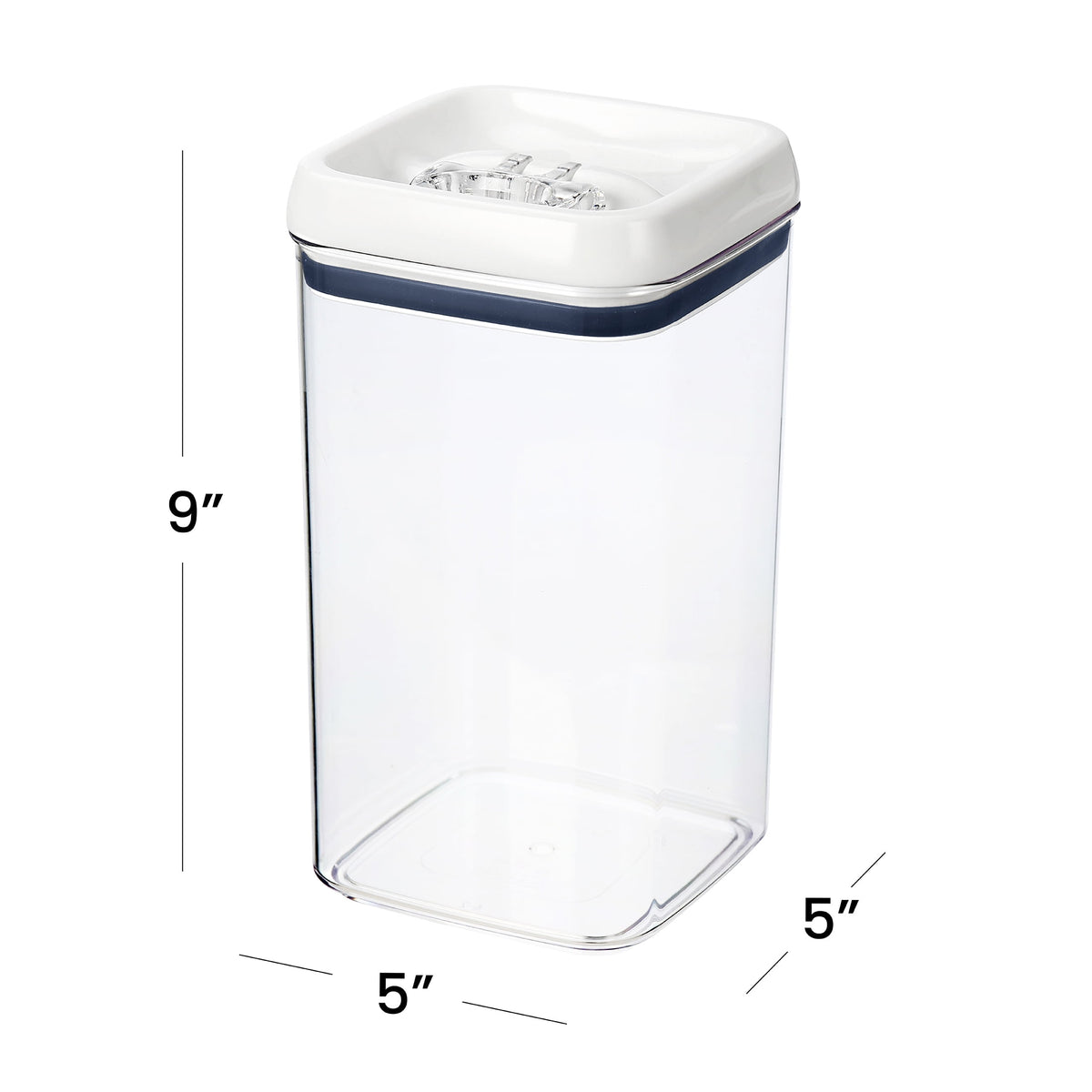 Velmora™ (4 pack) 9.9 Cup Flip-Tite Square Food Storage Container, Ideal for Pantry Organization
