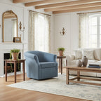 Velmora™ Nikole Swivel Accent Chair, Chloe Sky