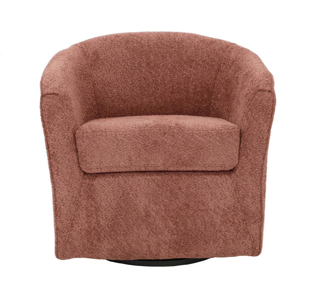 Velmora™ Miles Swivel Accent Chair, Merrimac Terracotta