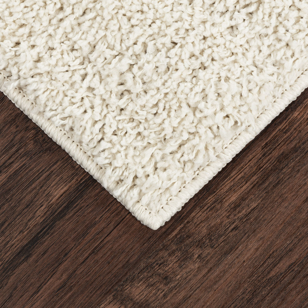 Velmora™ (2 pack) Solid Shag Indoor Area Rug, Ivory, 3 ft x 4 ft 8 in