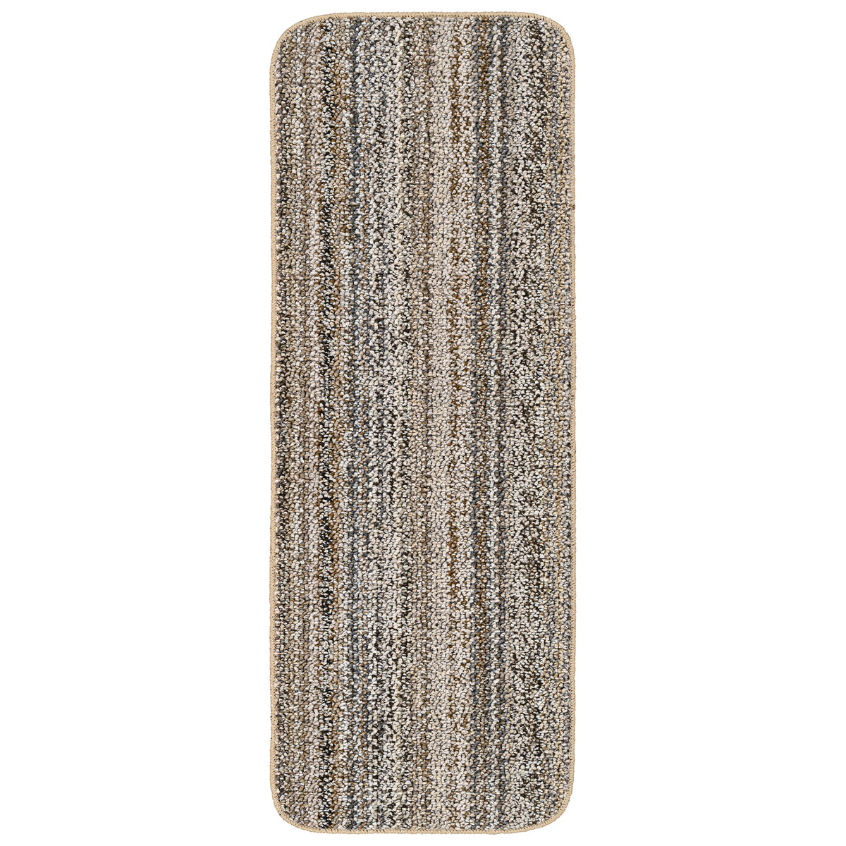 Velmora™ (5 pack) Carnival Stripe Polypropylene Assorted Earth Tones Indoor Area Rug, 20" x 54"