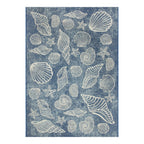 Velmora™ 5' x 7' Blue Seashell Outdoor Rug