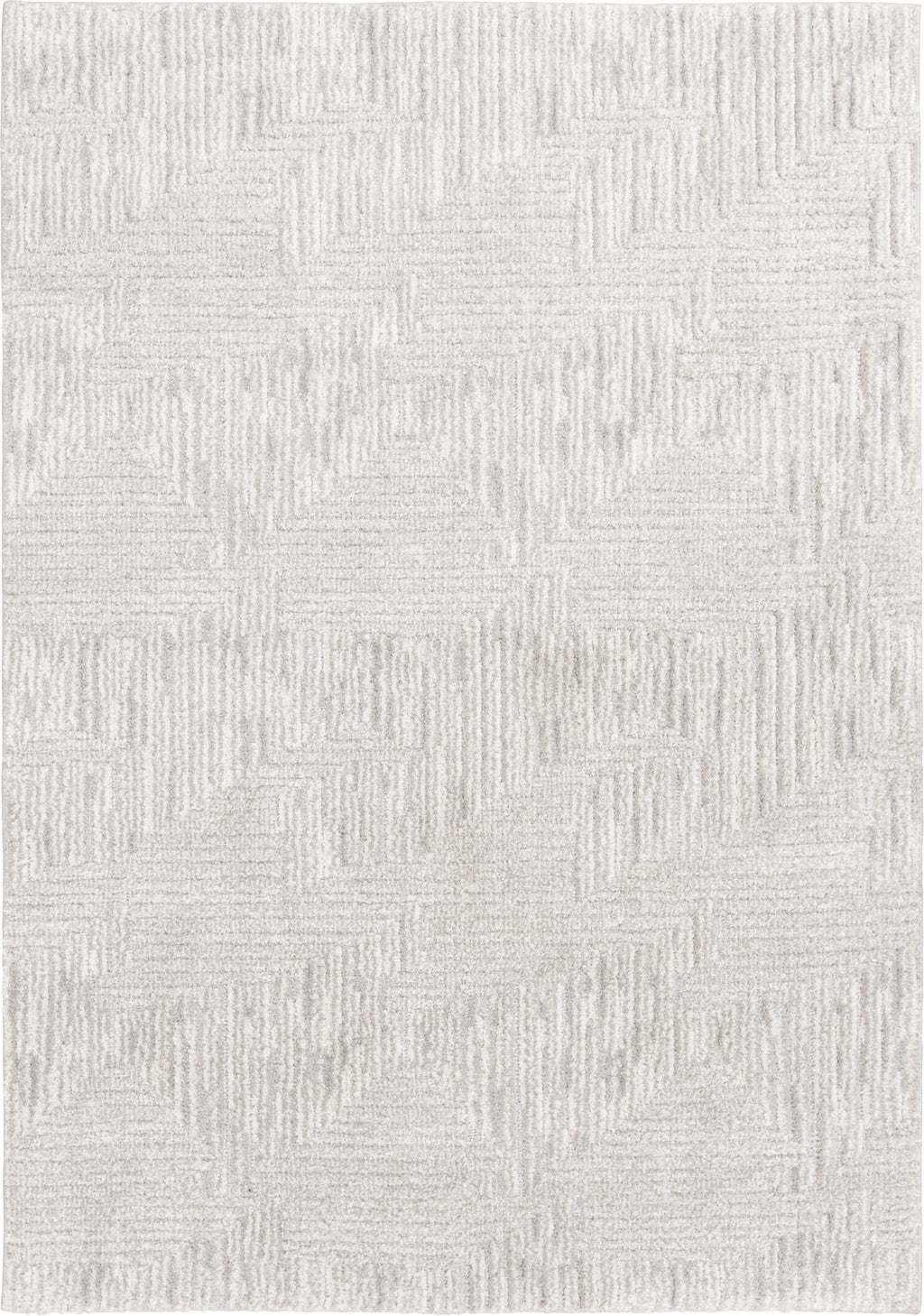 Velmora™ 5' x 7' Gray Geometric Block Hi Low Area Rug