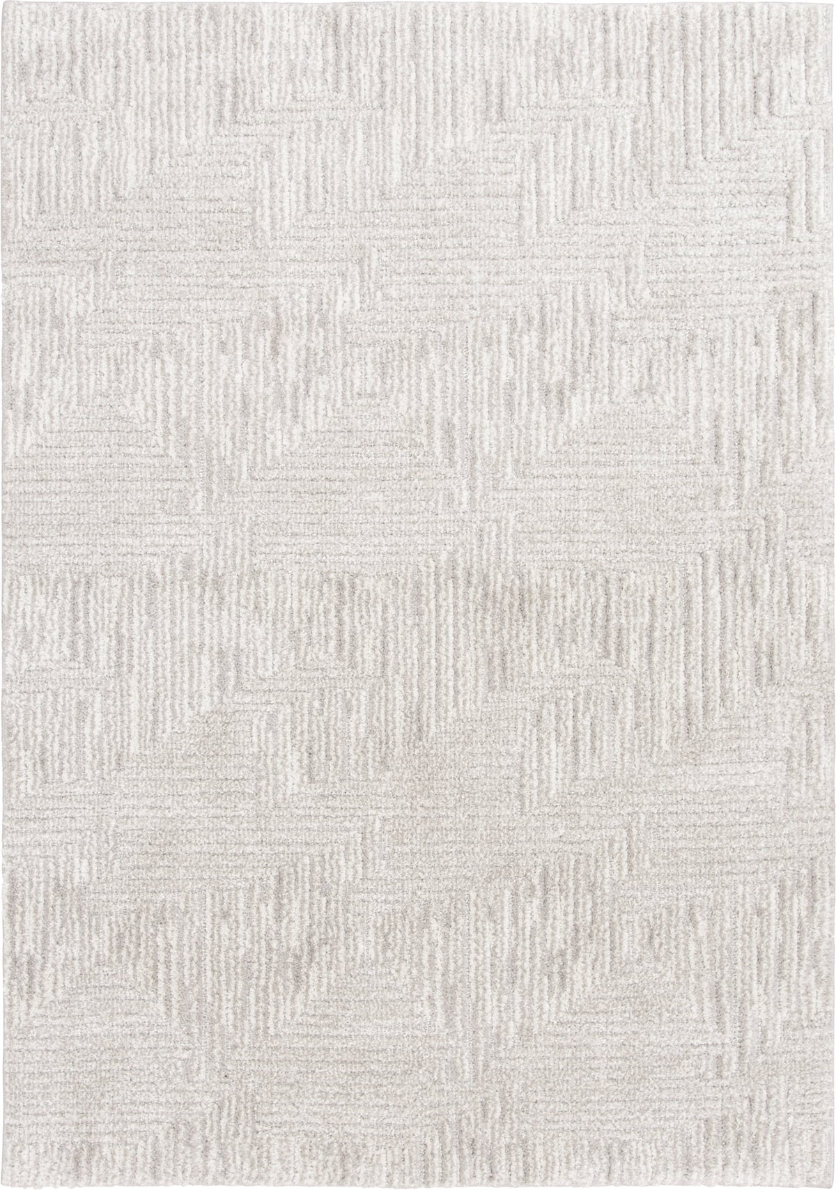 Velmora™ 5' x 7' Gray Geometric Block Hi Low Area Rug